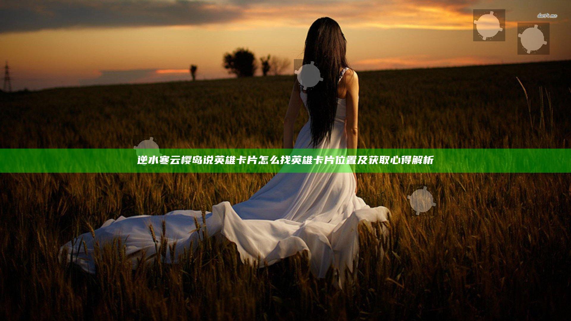 逆水寒云樱岛说英雄卡片怎么找 英雄卡片位置及获取心得解析